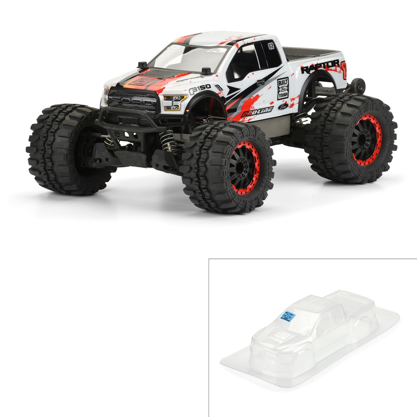 1/10 2017 Ford F-150 Raptor Clear Body