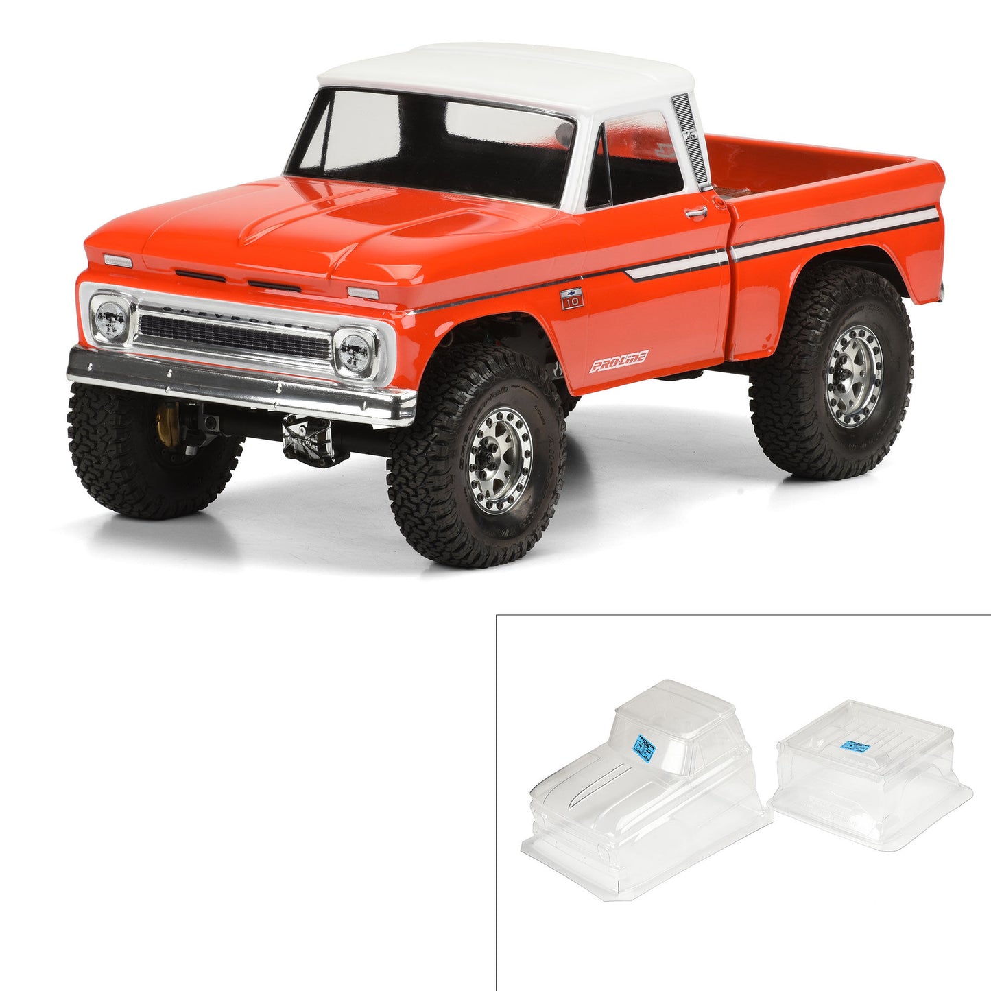 1/10 1966 Chevrolet C-10 12.3" (313mm) CLEAR BODY ONLY