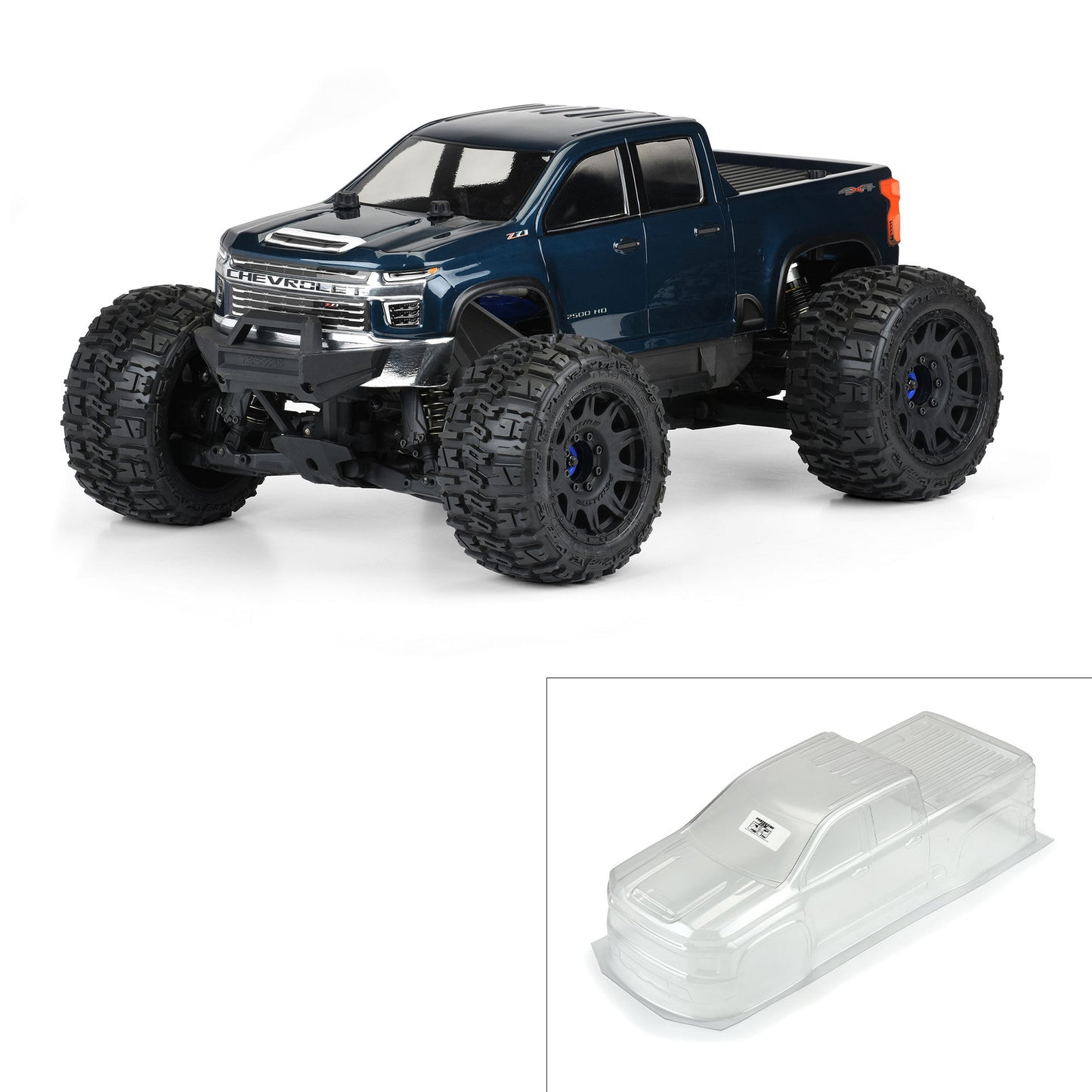 1/8 2021 Chevy Silverado 2500 HD Clear Body