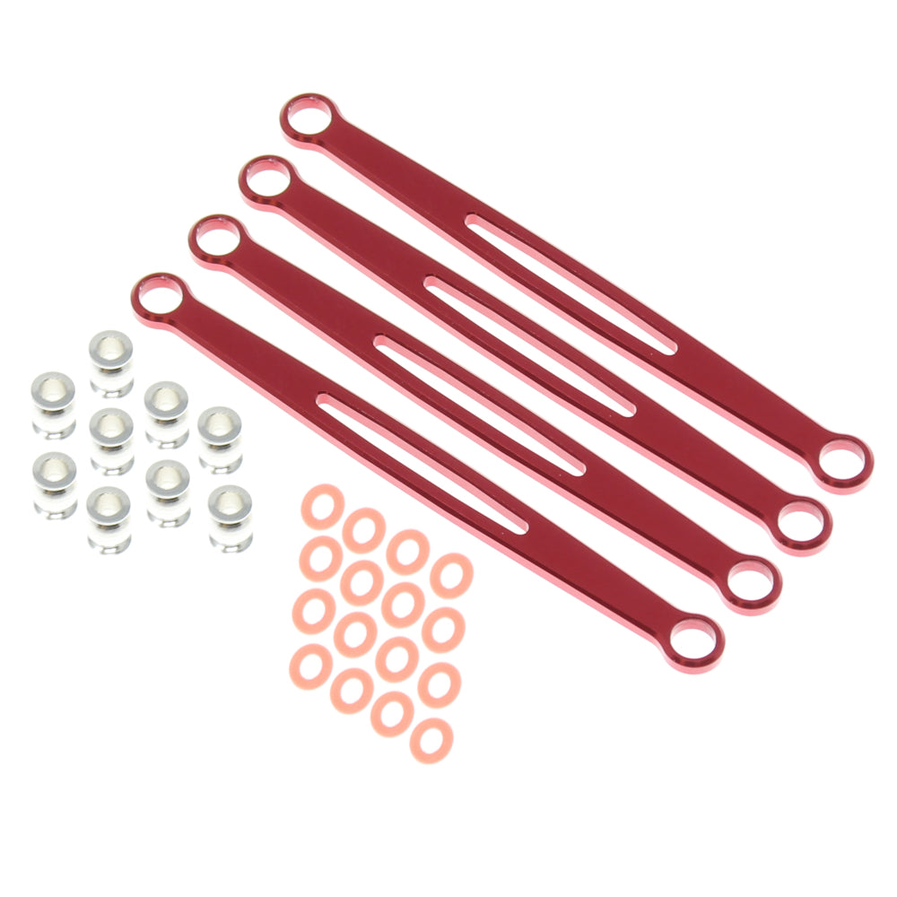 Front / Rear LOWER Links (Aluminum)(Red)(4pcs)