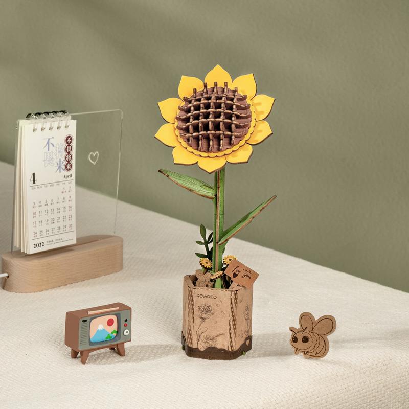 Sunflower | Rowood TW011 Wooden Flower