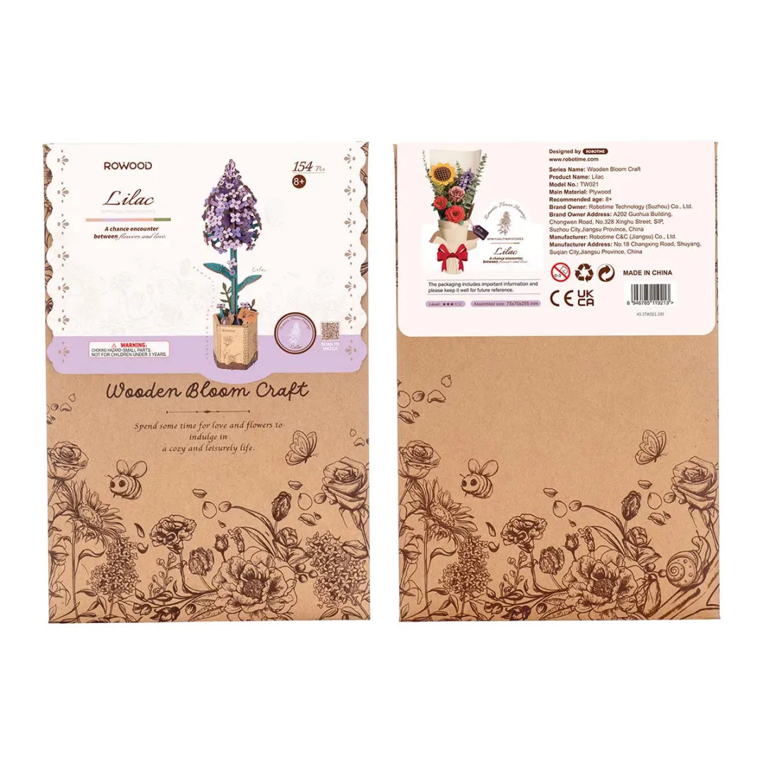 Lilac - DIY Wooden Flower