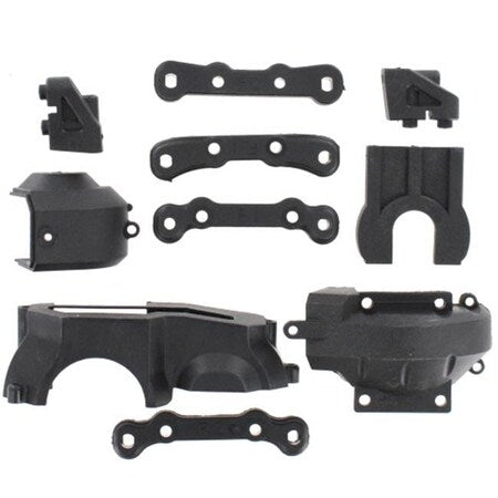 Center Differential Mount & Retainer / Suspension Mount Set & Servo Retainer