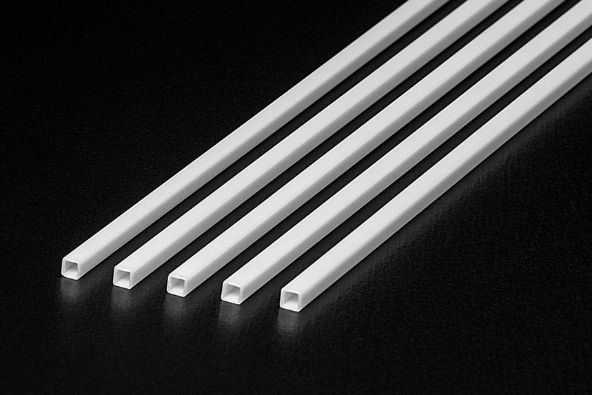 PLASTIC BEAMS 1MM SQUARE (x10)