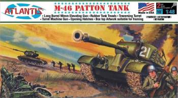 AAN0301 — 1/48 US M46 Patton Tank (formerly Aurora)