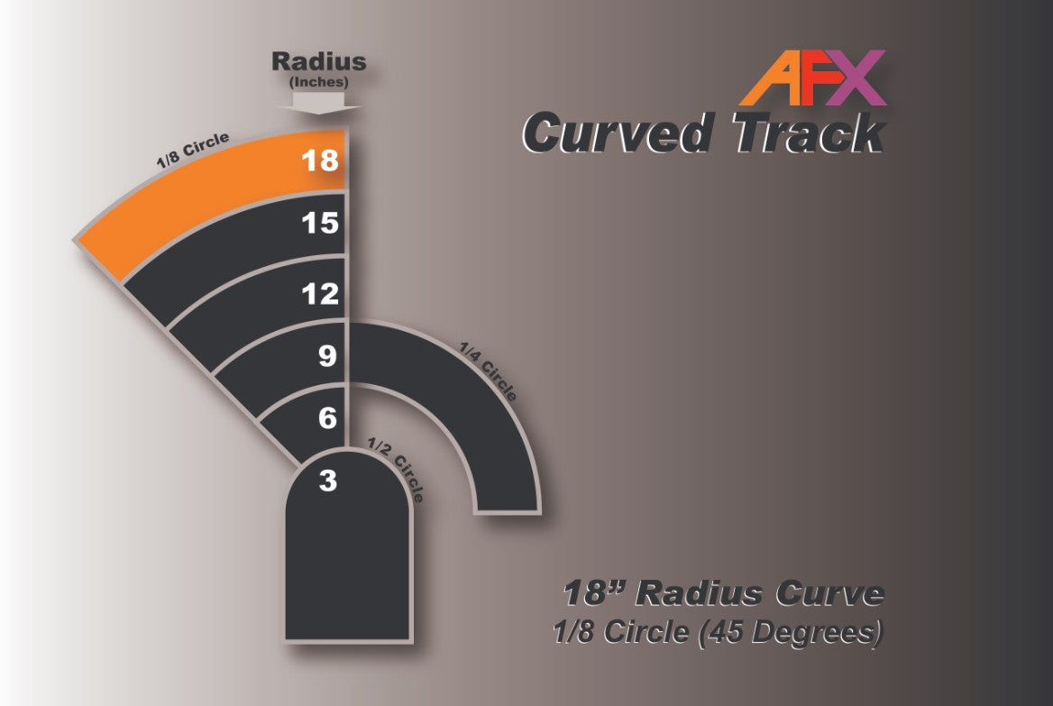 Track, Curve 18"x1/8 (2pcs)