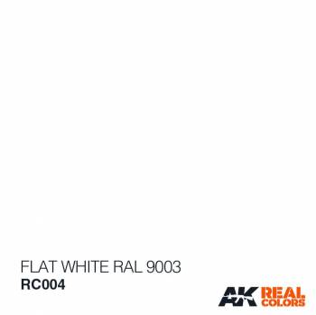 AKIRC004 — Real Colors Acrylic Lacquer Paint 10ml Flat Whit