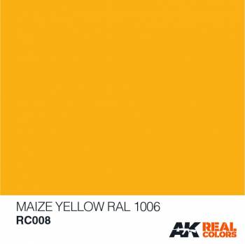AKIRC008 — Real Colors Acrylic Lacquer Paint 10ml Maize Yellow
