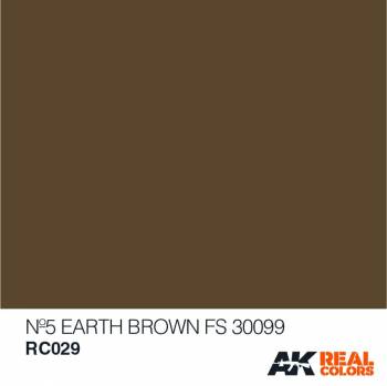 AKIRC029 — Real Colors Acrylic Lacquer Paint 10ml No5 Earth Brown FS30099