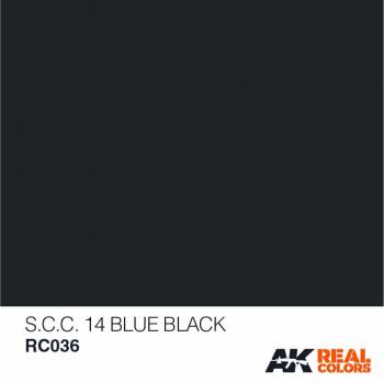 AKIRC036 — Real Colors Acrylic Lacquer Paint 10ml SCC 14 Blue Black