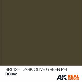 AKIRC042 — Real Colors Acrylic Lacquer Paint 10ml British Dark Olive Grn PFI