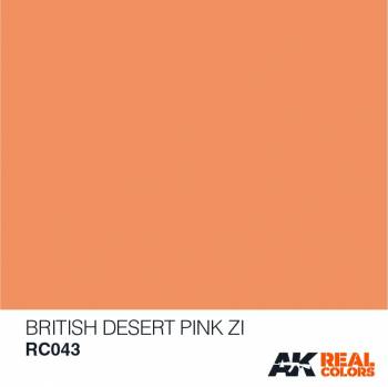 AKIRC043 — Real Colors Acrylic Lacquer Paint 10ml British Desert Pink ZI