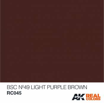 AKIRC045 — Real Colors Acrylic Lacquer Paint 10ml BSC No49 Light Purple/Brwn