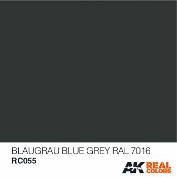 AKIRC055 — Real Colors Acrylic Lacquer Paint 10ml Blue Grey RAL7016