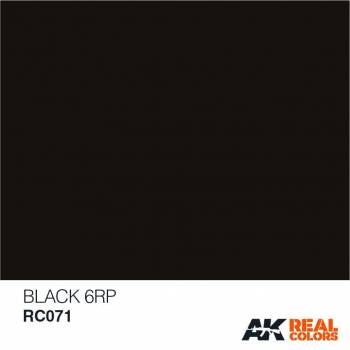 AKIRC071 — Real Colors Acrylic Lacquer Paint 10ml Black 6RP