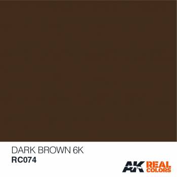 AKIRC074 — Real Colors Acrylic Lacquer Paint 10ml Dark Brown 6K