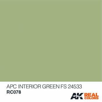 AKIRC078 — Real Colors Acrylic Lacquer Paint 10ml APC Interior Green FS24533
