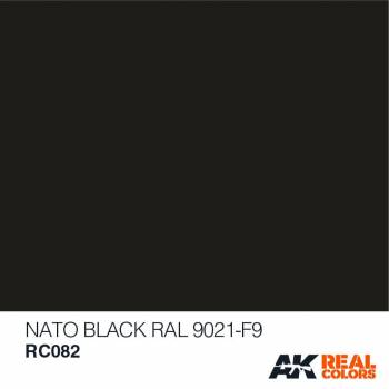 AKIRC082 — Real Colors Acrylic Lacquer Paint 10ml NATO Black RAL9021 F9