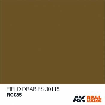 AKIRC085 — Real Colors Acrylic Lacquer Paint 10ml Field Drab FS30118