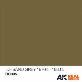 AKIRC095 — Real Colors Acrylic Lacquer Paint 10ml IDF Sinai Grey 1982