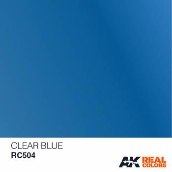 AKIRC504 — Real Colors Acrylic Lacquer Paint 10ml Clear Blue