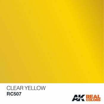 AKIRC507 — Real Colors Acrylic Lacquer Paint 10ml Clear Yellow