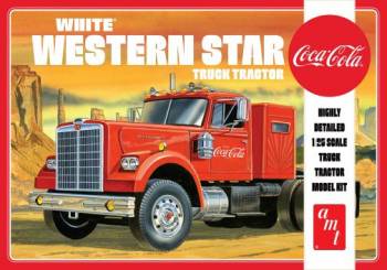 AMT1160 — 1/25 White Western Star Semi Tractor, Coca-Cola