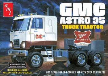 AMT1230 — 1/25 GMC Astro 95 Semi Tractor (Miller Beer)