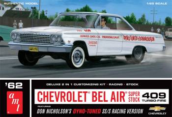 AMT1283 — 1/25 1962 Chevy Bel Air Super Stock Don Nicholson