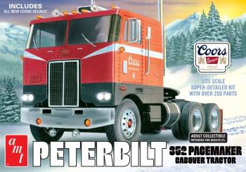 AMT1375 — 1/25 Peterbilt 352 Pacemaker COE Coors Beer