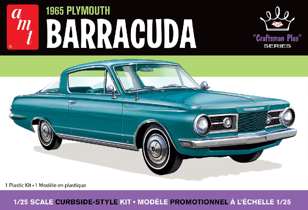 1/25 1965 Plymouth Barracuda Craftsman Plus Model Kit (Level 2