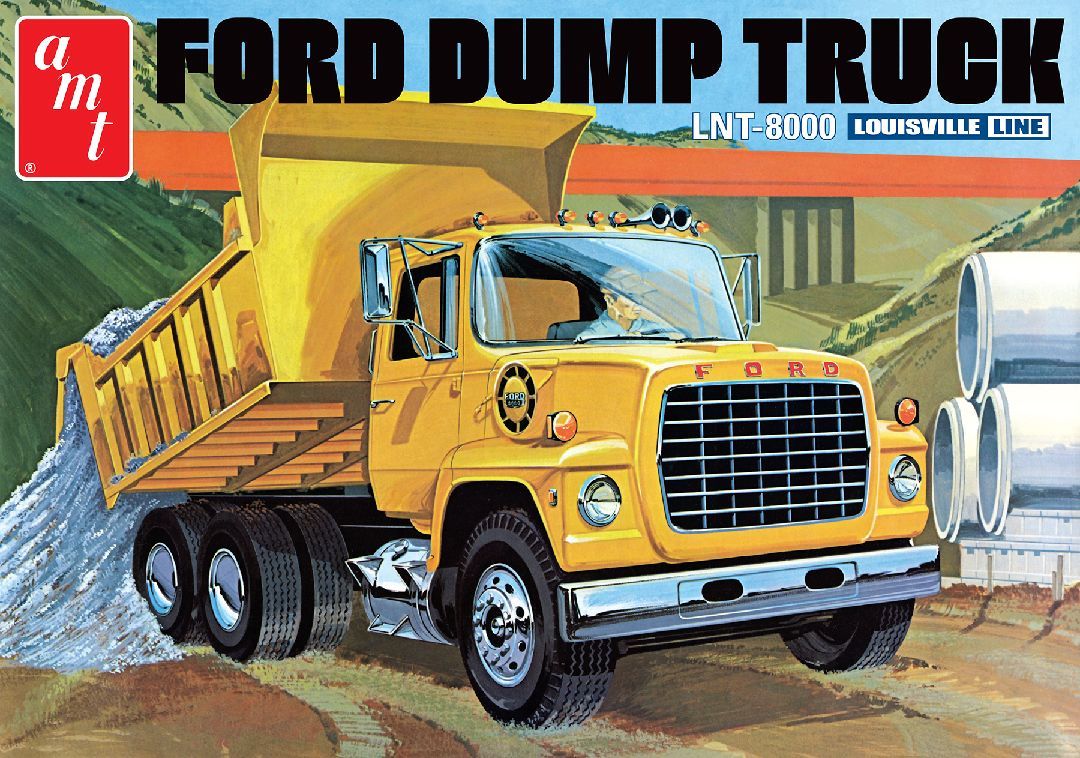 1/25 Ford LNT-8000 Louisville Dump Truck Model Kit (Level 3)