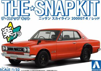 AOS05884 — 1/32 Nissan Skyline 2000 GT-R (red)