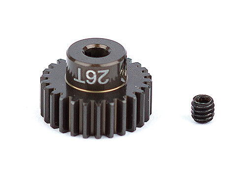 Aluminum Pinion Gear, 26T 48P, 1/8" shaft