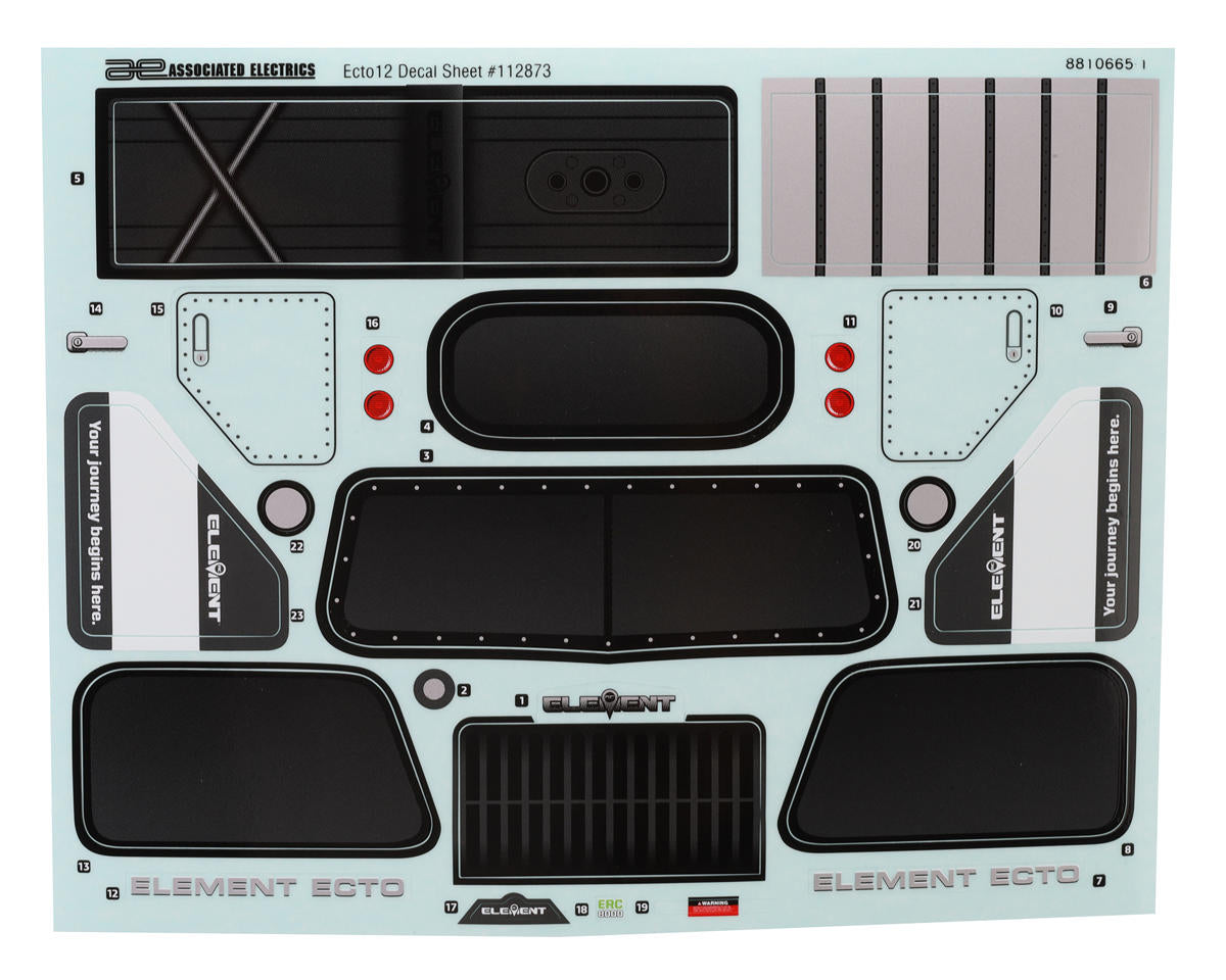 Enduro 12 Ecto Decal Sheet