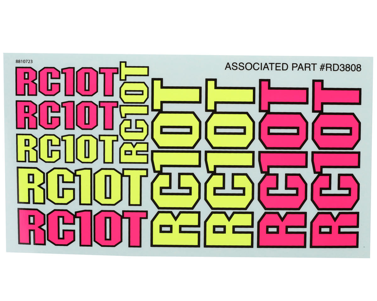 RC10T Classic Decal Sheets