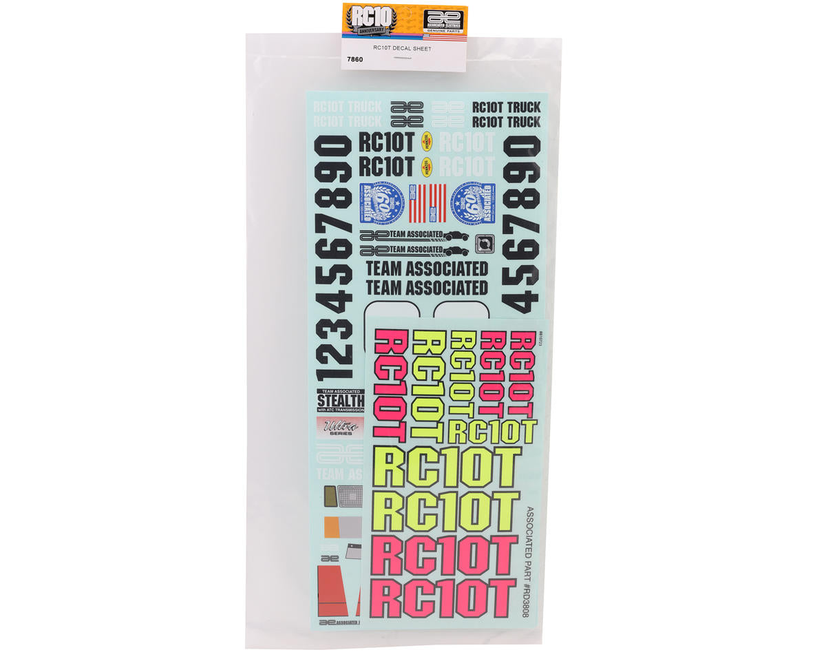 RC10T Classic Decal Sheets