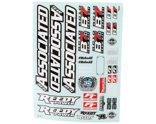 RC10B7/RC10B7D Decal Sheet