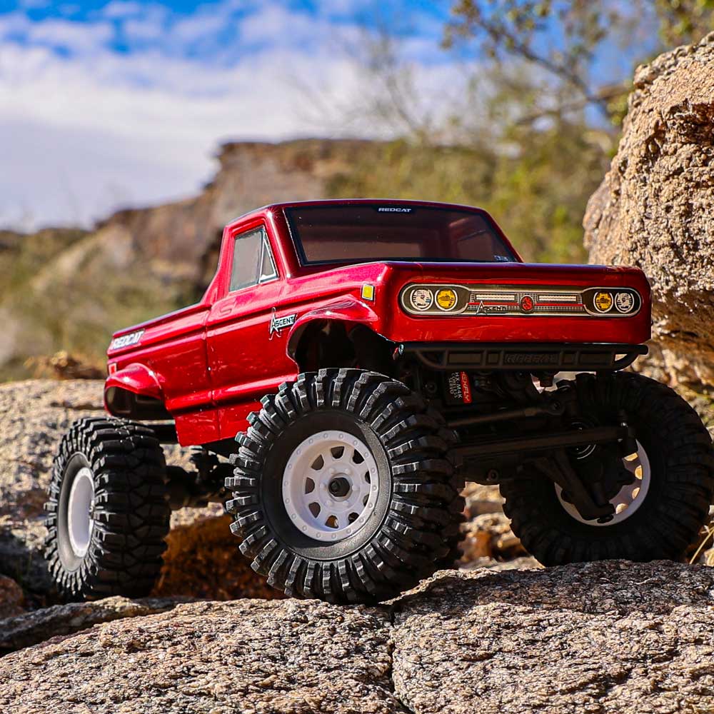 Redcat Ascent-18 RC Crawler - 1:18 Brushed Electric Rock Crawler (RED)