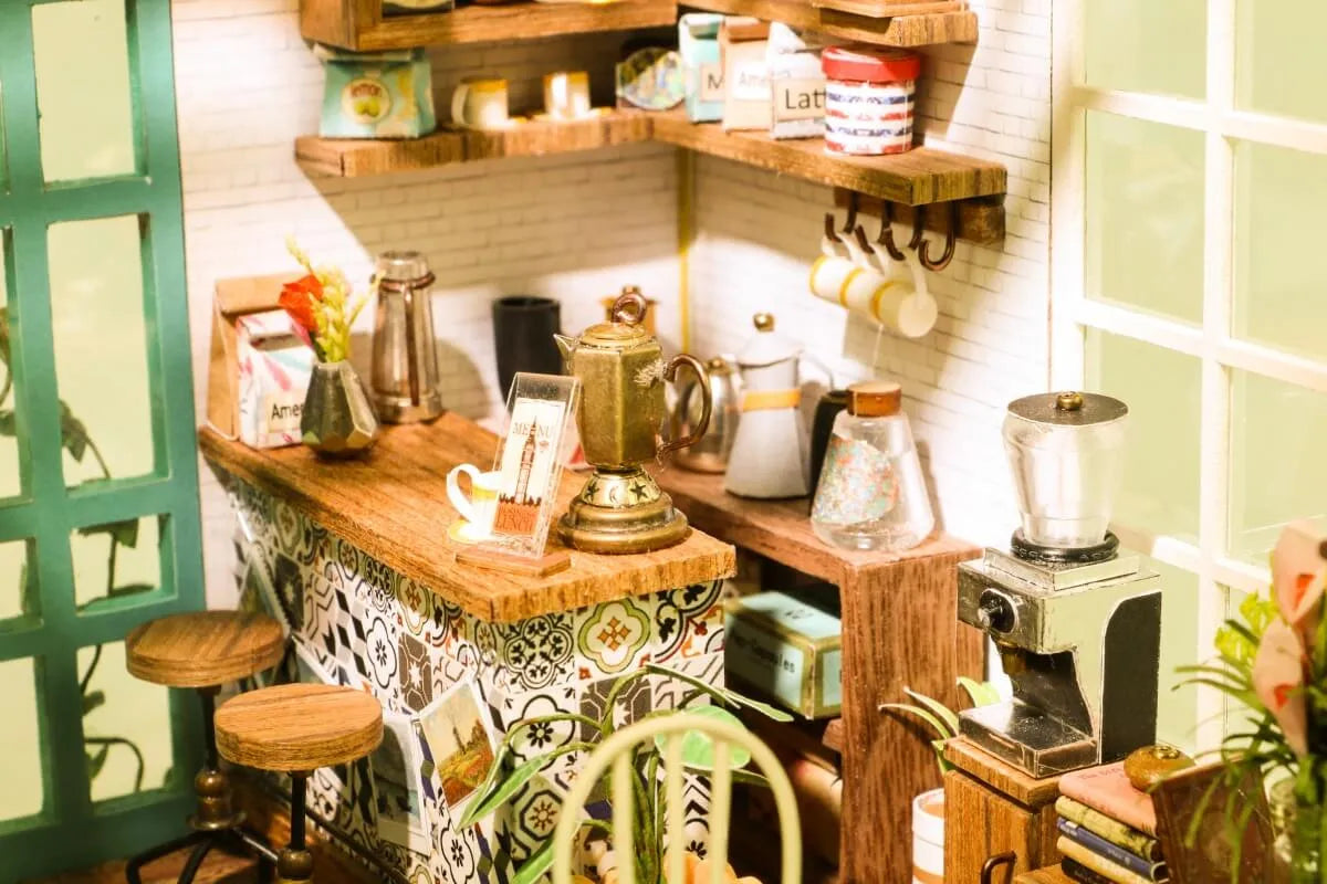 Simon’s Coffee Shop - DIY Miniature House Kit (Copy)
