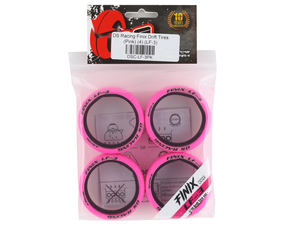 DS Racing Finix Drift Tires (Pink) (x4) (LF-3)