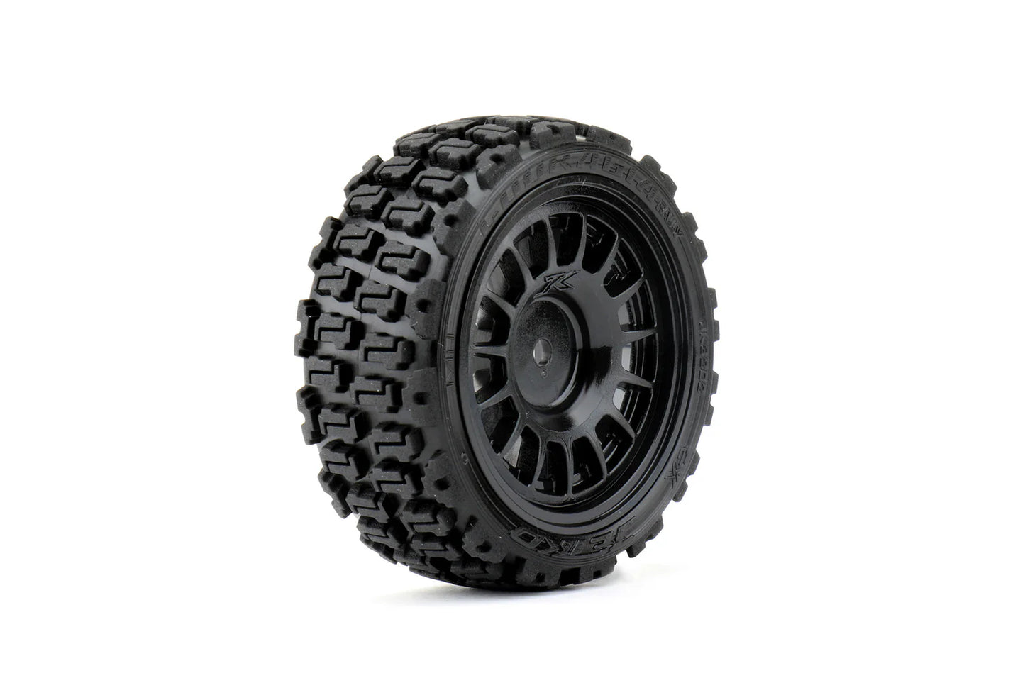 1/10 Rally Couragia Tires Mounted on Black Claw Rims (x4)