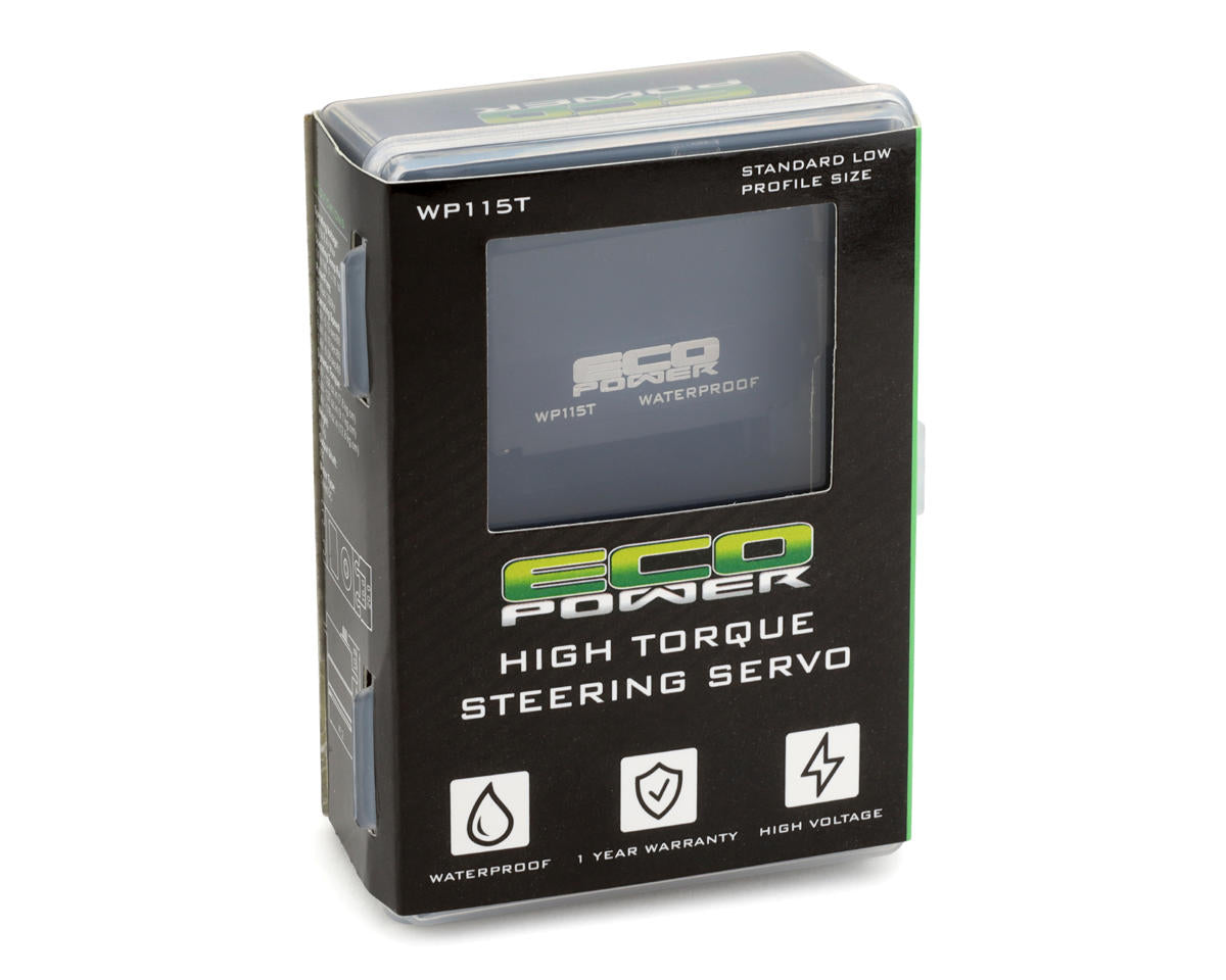 EcoPower WP115T Low Profile High Torque Waterproof Metal Gear Servo (HV)