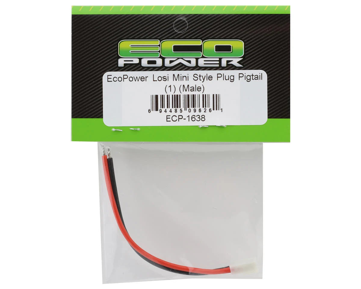 Losi Mini Style Plug Pigtail (Male) (20AWG)