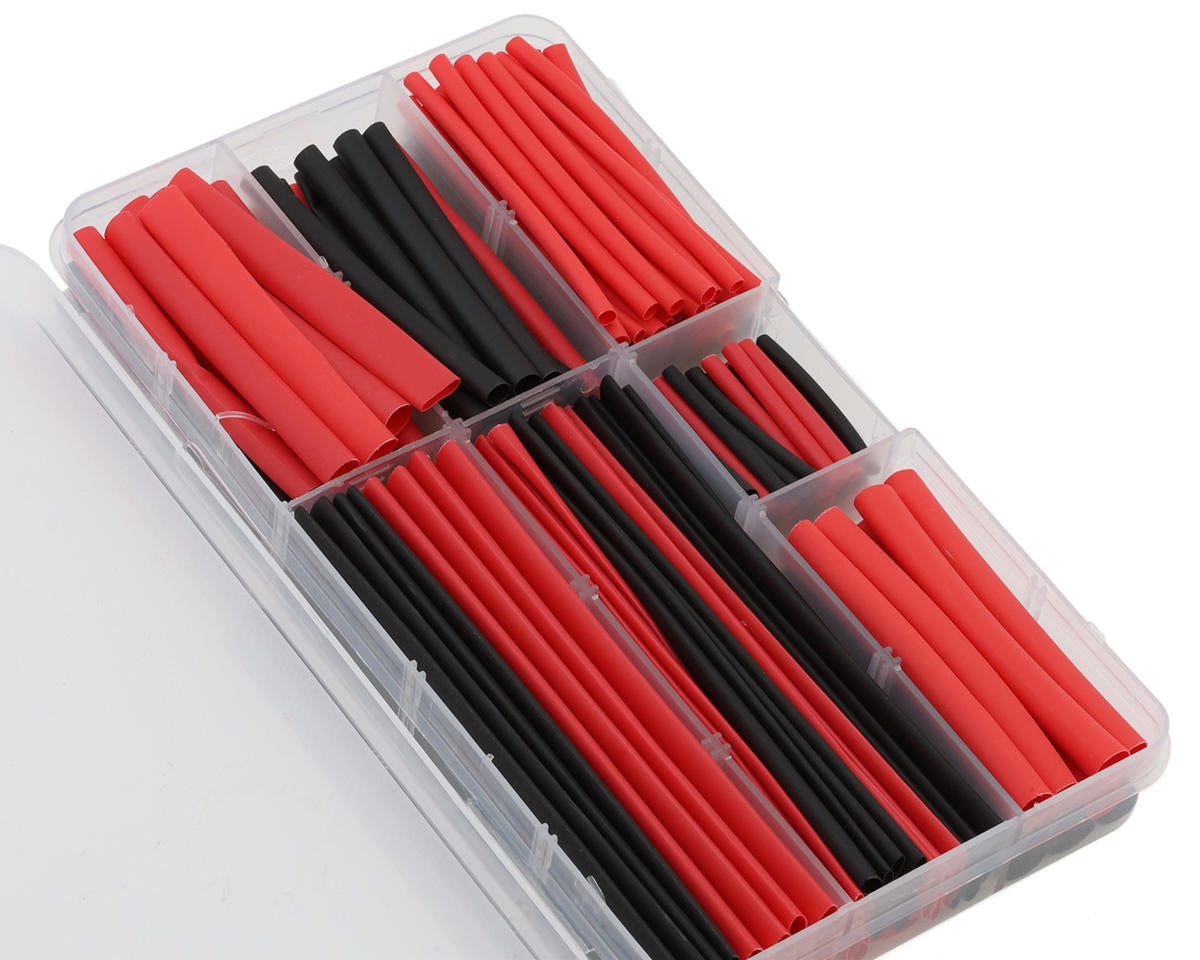 Heat Shrink Tubes w/Plastic Case (Black & Red) (150 pieces)