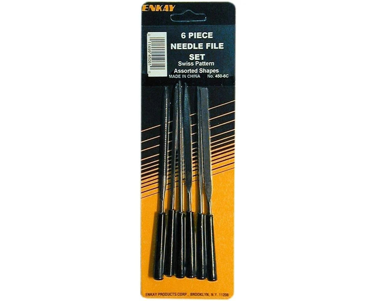 Needle File Set: Barrette/Crossing/Equaling/Half Round/Knife/Rectangular/Round/Square/Triangular