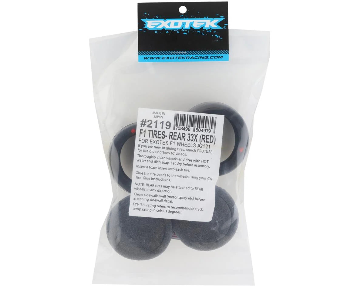 F1 Rear Rubber Tires (x2) (Soft)
