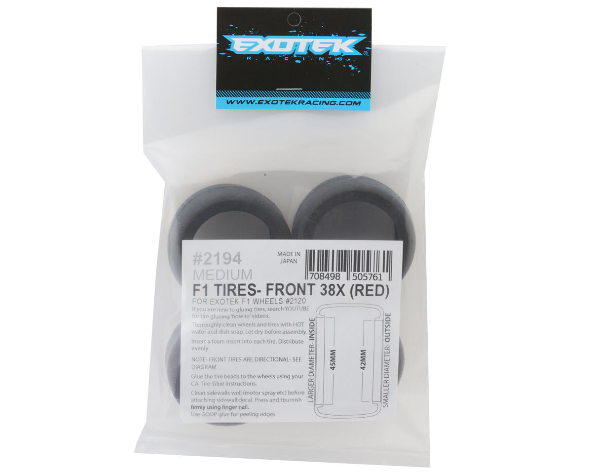 F1 Front Rubber Tires (x2) (Medium)