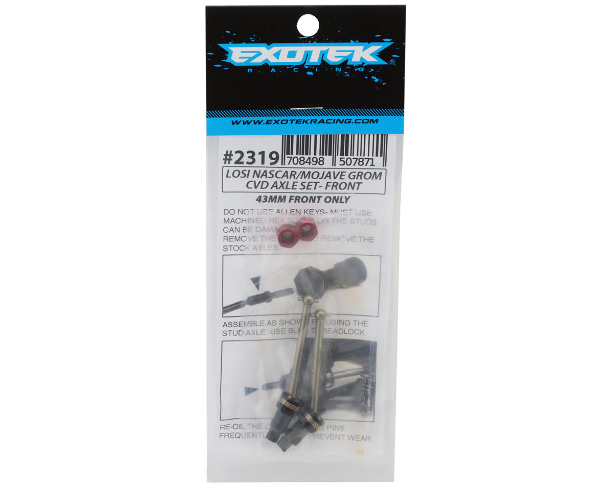Losi® NASCAR/Arrma Mojave Aluminum 41mm Front CVD Driveshafts & Hexes Set