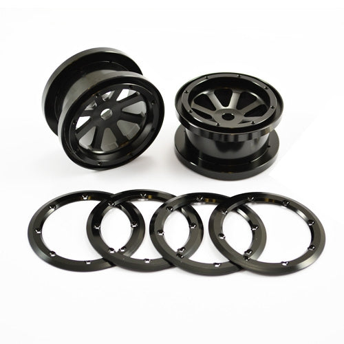 Alloy 8 Spoke Beadlock Wheel for Axial Wraith 2.2 w/ 12mm Hex